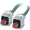 Phoenix Contact Cat5 Ethernetové kabely, řada: NBC, Modrá, Polyuretan, 72V 1 m 2, typ pláště: Stíněné Stíněný