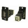 RS PRO Konektor USB, řada: FT Zásuvka/zásuvka, počet portů: 2portový, orientace těla: Rovný USB typu A na B, Panel USB RS PRO Konektor USB, řada: FT Zásuvka/zásuvka, počet portů: 2portový, orientace těla: Rovný USB typu A na B, Panel USB