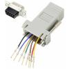 TRU COMPONENTS D-SUB adaptér D-SUB zástrčka 9pólová - RJ45 zásuvka 1 ks TRU COMPONENTS D-SUB adaptér D-SUB zástrčka 9pólová - RJ45 zásuvka 1 ks