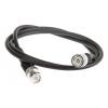 Koaxiální kabel, řada: BNC RG58, Černá Homopolymer, Chloro, Ethene 1 m 50 Ω TE Connectivity S koncovkou Koaxiální kabel, řada: BNC RG58, Černá Homopolymer, Chloro, Ethene 1 m 50 Ω TE Connectivity S koncovkou