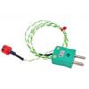 Knoflíkový magnet termočlánek 2 m kabel typ K Polytetrafluorethylén 2 m sonda, -50 °C 12.5 mm na 250 °C RoHS Compliant,