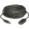 Manhattan USB kabel USB 2.0 USB-A zástrčka, USB-A zásuvka 10.00 m černá 150248