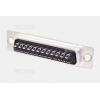 D-SUB vidlice DS1033-25MBNSISS, pájecí žlábky, 180°, pozlacené