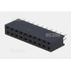 Dutinková lišta DS1023-2X10S21, 2×10 kontaktů, 2,54 mm, Ni+Au