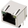 encitech 3260-0021-18, konektor RJ, zásuvka, vestavná horizontální, 1 ks