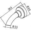 Ersa 0172KD pájecí hrot dlátový, rovný Velikost hrotů 3.10 mm Obsah 1 ...
