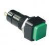 Tlačítko panelové spínací PB14B, 250 V / 0,5 A, zelené