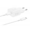 Samsung EP-T2510XWEGEU-B USB nabíječka, Rychlonabíječka, 1x USB-C®, 25 W, Dodávka energie, bílá