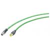 Siemens Cat6a Ethernetové kabely, řada: 6XV, Zelená, 80V 15 m, typ pláště: Stíněné Siemens Cat6a Ethernetové kabely, řada: 6XV, Zelená, 80V 15 m, typ pláště: Stíněné