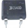 Můstkový usměrňovač Diotec B40D, U(RRM) 80 V, U(FM) 40 V, 1 A, DIL (rastr 7,5 x 5 mm)