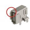 HARTING Kulatý průmyslový konektor, řada: 10B-1 Vnitřní, počet cest: 10, Úhlový, Montáž na plošný spoj Stíněné, počet HARTING Kulatý průmyslový konektor, řada: 10B-1 Vnitřní, počet cest: 10, Úhlový, Montáž na plošný spoj Stíněné, počet