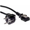 Akyga napájecí kabel [1x zástrčka s ochranným kontaktem - 1x IEC C13 zásuvka 10 A] 5 m černá
