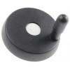 72651 Elesa Černá Technopolymer Ruční kolo 83 mm