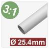 Quadrios 25CA634 smršťovací bužírka s lepidlem bílá 25.4 mm 8.5 mm Poměr smrštění:3:1 metrové zboží Quadrios 25CA634 smršťovací bužírka s lepidlem bílá 25.4 mm 8.5 mm Poměr smrštění:3:1 metrové zboží