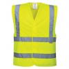Portwest Žlutá Vroubkovaný pletený, 100% polyester Reflexní vesta 6XL to 7XL Portwest Žlutá Vroubkovaný pletený, 100% polyester Reflexní vesta 6XL to 7XL