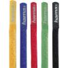 Hama kabelová šňůra Nylon® červená, modrá, černá, žlutá, zelená flexibilní (d x š) 215 mm x 16 mm 5 ks 00020535