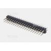 Kolíková lišta lámací DS1022-2×40MF17XB-B, 2řadá, SMD, Au, rozteč 2,54 mm