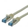 Roline Cat6a Ethernetové kabely, Šedá, Nízko dýmivý bezhalogenový 10 m 8, typ pláště: Stíněné Stíněný