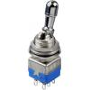 APEM 12146A-2V 12000 Serie páčkový spínač 2x zap/zap s aretací 1 ks APEM 12146A-2V 12000 Serie páčkový spínač 2x zap/zap s aretací 1 ks