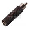 Adaptér JACK 6,3 mm zásuvka mono – CINCH vidlice AC-026 Adaptér JACK 6,3 mm zásuvka mono – CINCH vidlice AC-026