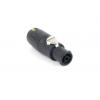 Amphenol Industrial Napájecí konektor, řada: HPT, IP65, Kabel, formát pólů: 3P, orientace těla: Rovný barva Černá, 250V