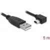 Delock USB kabel USB 2.0 USB-A zástrčka, USB Mini-B zástrčka 5.00 m černá 82684