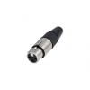Re-An Products Konektor XLR, barva Černá, Stříbrná, počet kontaktů: 3, orientace těla: Rovný Vnitřní, pokovení: