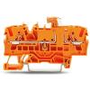 WAGO Testovací přerušení svorkovnice 2002-1672, řada: TOPJOB S, 300V Oranžová 2.5mm² 1 Zásuvný IECEx/ATEX/CSA