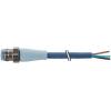 Kabel ovladače snímače, A: Vnější, A: Rovný 5, B: Volný konec, B: Neuzavřený, 125V, IP65, IP68, IP69K, řada: A-Coded