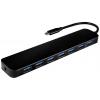 Value 14.99.5040 USB Hub 7 portů USB-A USB 3.2 Gen1 5 GBit/s s konektorem USB C černá