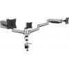 Digitus držák na stůl pro monitor DA-90363 3 Displej: (s) 38,1 cm (15) - 68,6 cm (27) černá, stříbrná otočný, nastavitelná výška, naklápěcí, nakláněcí, otočný