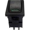 TRU COMPONENTS 1587536 kolébkový spínač TC-R13-66L-02 GN 250 V/AC 6 A 1x vyp/zap s aretací 1 ks