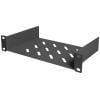 Digitus DN-10-TRAY-1-B 10 palec přístrojová police pro datové skříně s větracími drážkami, perforované Vhodné pro hloubku skříně: od 300 mm černá (RAL 9005)