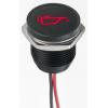Indikátor pro montáž do panelu, řada: Q 16 Červená, typ žárovky: Indikátor LED Olověný drát APEM 13.2V dc 16 mm, IP67 Indikátor pro montáž do panelu, řada: Q 16 Červená, typ žárovky: Indikátor LED Olověný drát APEM 13.2V dc 16 mm, IP67