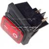 Kolébkový vypínač 2pól B448MASK-RT, 250 V / 16 A, IP65, červené podsvícení Kolébkový vypínač 2pól B448MASK-RT, 250 V / 16 A, IP65, červené podsvícení