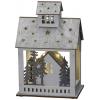 Konstsmide 3278-210 dřevěná figurka dům, tržnice teplá bílá LED teplá bílá časoměřič, se spínačem