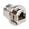 Amphenol Industrial Konektor RJ45, řada: RCM Vnitřní, Rovný, Montáž do panelu Stíněné, počet portů: 1portový Amphenol Industrial Konektor RJ45, řada: RCM Vnitřní, Rovný, Montáž do panelu Stíněné, počet portů: 1portový