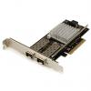 Síťová karta 2portový, typ sběrnice: PCIe 10000Mbps PEX20000SFPI Optický Ethernet StarTech.com