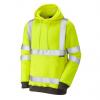 Leo Workwear Žlutá Unisex Reflexní mikina s kapucí XL Leo Workwear Žlutá Unisex Reflexní mikina s kapucí XL