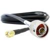 Koaxiální kabel, řada: N Type, SMA RF LLC200A, Černá Pěnový polyethylen vstřikovaný plynem, vnější průměr: 4.95 mm OD 10 Koaxiální kabel, řada: N Type, SMA RF LLC200A, Černá Pěnový polyethylen vstřikovaný plynem, vnější průměr: 4.95 mm OD 10