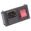 Bulgin Konektor IEC C14, orientace těla: Rovný, Zacvakávací montáž velikost pojistky 5 x 20 mm Vnitřní, 250V 10A Bulgin Konektor IEC C14, orientace těla: Rovný, Zacvakávací montáž velikost pojistky 5 x 20 mm Vnitřní, 250V 10A