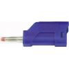 TRU COMPONENTS TC-R8-104 BL banánek zástrčka, rovná Ø pin: 4 mm modrá 1 ks