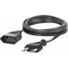 Sygonix SY-5042682 napájecí prodlužovací kabel, černá, 2.00 m