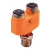 ifm electronic Adaptér pro kulaté konektory, řada: EB M12 Poniklovaný Vnitřní, 90 °C, 0 °C M12, materiál kontaktu: Zlatá