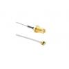 Koaxiální kabel, řada: CSI-SGFB, Šedá Polyvinylchlorid, A: SMA, B: UFL 200 mm Linx