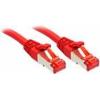 LINDY 47730 RJ45 síťové kabely, propojovací kabely CAT 6 S/FTP 0.30 m červená 1 ks