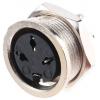 RS PRO Zásuvka DIN, řada: RS PRO, počet kontaktů: 3, velikost: Standard, 100V ac, orientace těla: Rovný 4A, typ