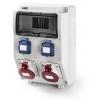 RS PRO Průmyslový napájecí konektor, řada: RS PRO, IP44, Panel barva Šedá, 16A 2P+PE, 400V