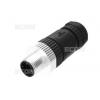 Vidlice M12 kód A, 4 piny, 250 V / 4 A, IP67, kabel