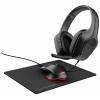 Trust GXT 790 3-in-1 optická sada herní myši a náhlavní soupravy, přenos USB, černá